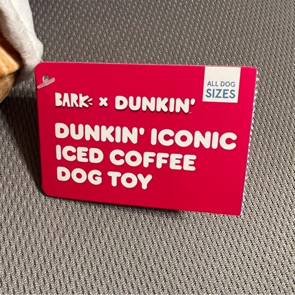BARK Dunkin’ Donuts Iconic Iced Coffee Dog Toy - Picture 6 of 6